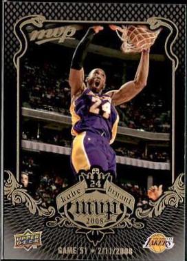 Bryant #KB-51 Basketball Cards 2008 Upper Deck MVP Kobe