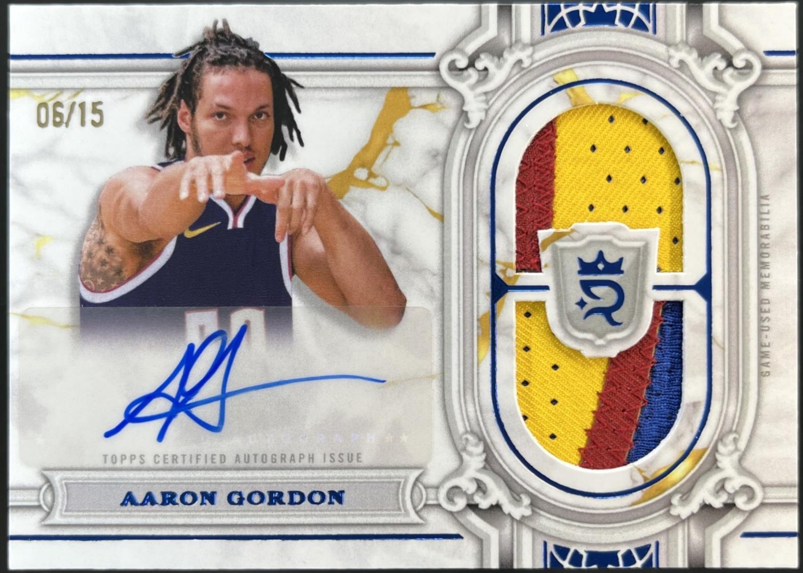 Aaron Gordon #RRS-AG 2023-24 Topps Royalty Basketball Regalia Relic Signatures