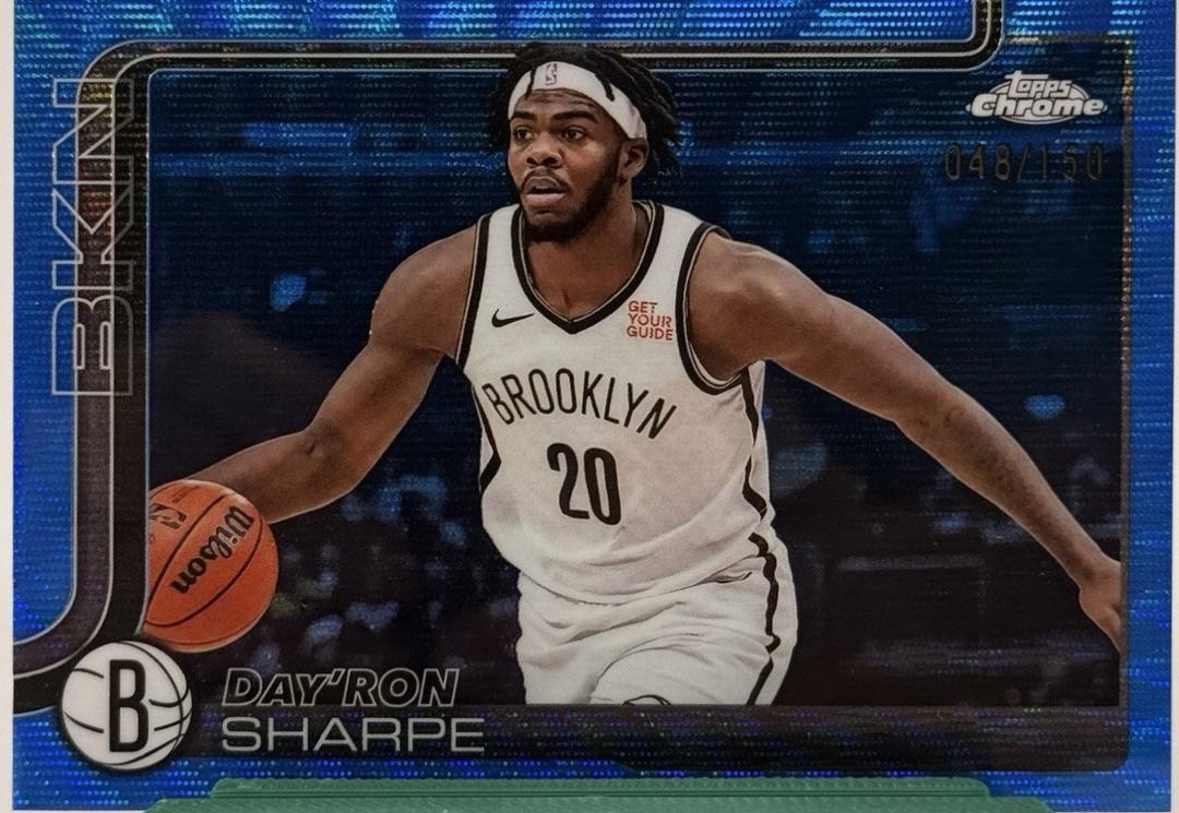 Day'Ron Sharpe [Blue Basketball Refractor] #74