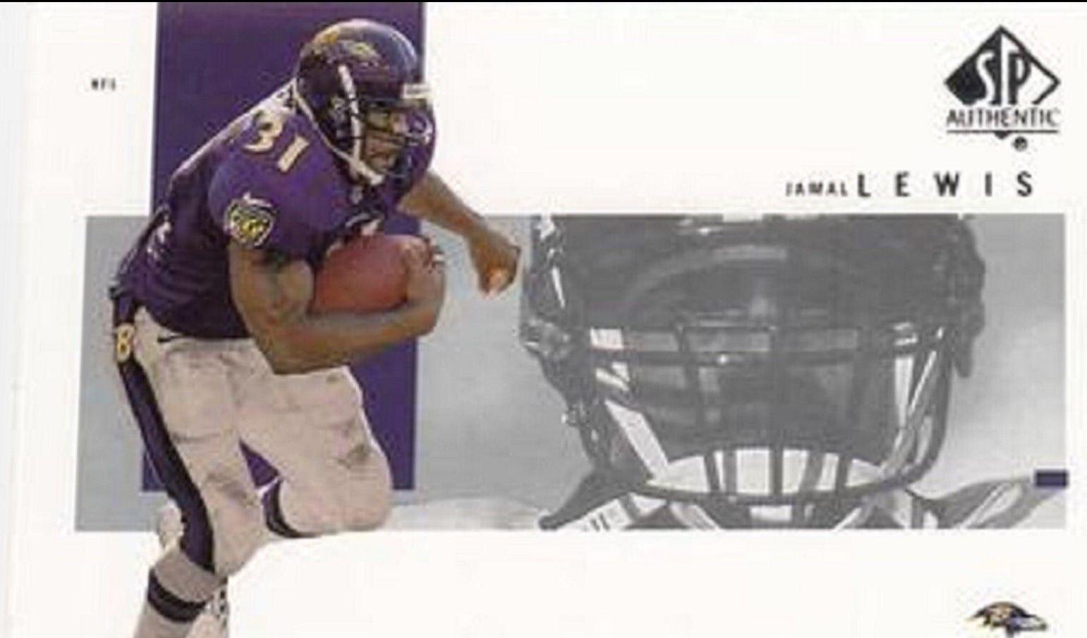 Jamal Lewis #7 Football Cards 2001 SP Authentic