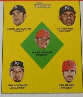 AL Pitching Leaders #8 Baseball Cards 2012 Topps Heritage
