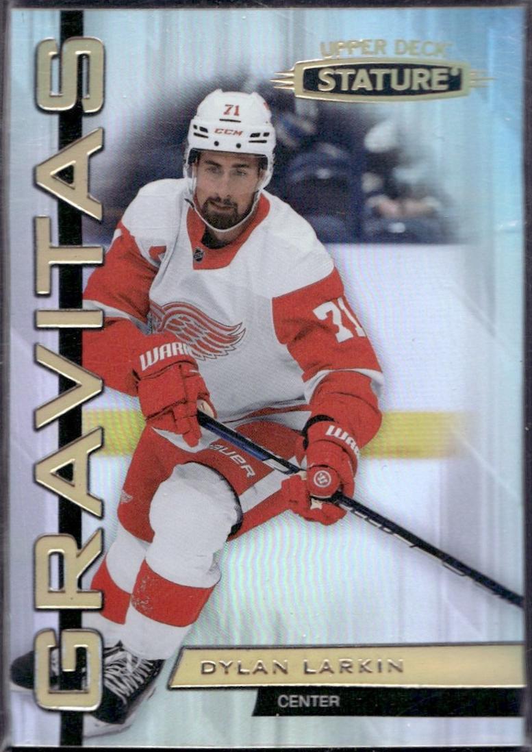 Dylan Larkin #G-13 Hockey Cards 2021 Upper Deck Stature Gravitas