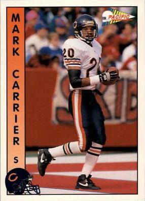 Mark Carrier #28 Football Cards 1992 Pacific