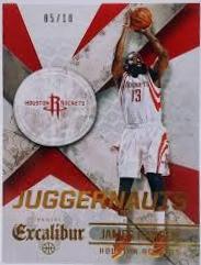 James Harden #26 Basketball Cards 2014 Panini Excalibur Juggernauts