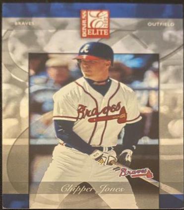 Chipper Jones #12 Baseball Cards 2002 Donruss Elite
