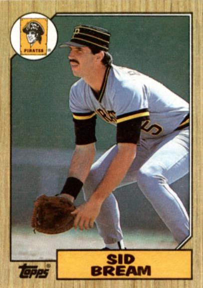Sid Bream #35 Baseball Cards 1987 Topps