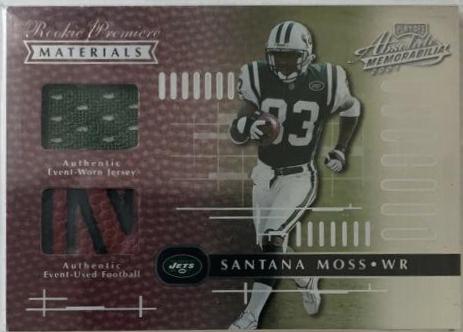 Santana Moss #166 2001 Playoff Absolute Memorabilia Football
