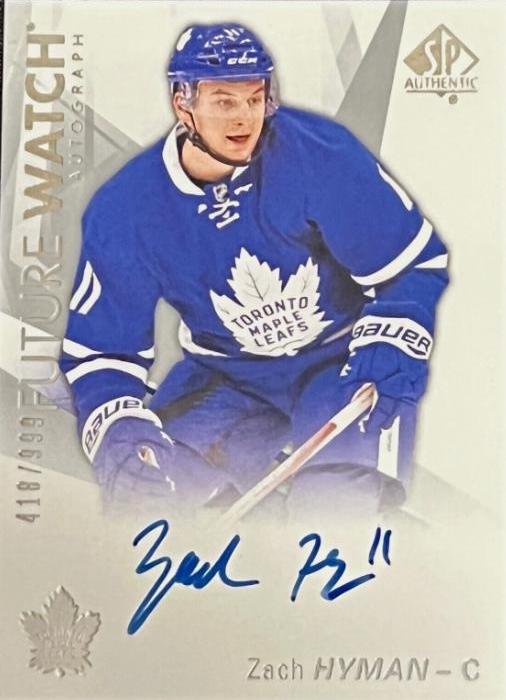 Zach Hyman #196 2016-17 SP Authentic Hockey