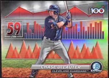 Chase DeLauter #BTP-59 Baseball Cards 2024 Bowman Scouts Top 100