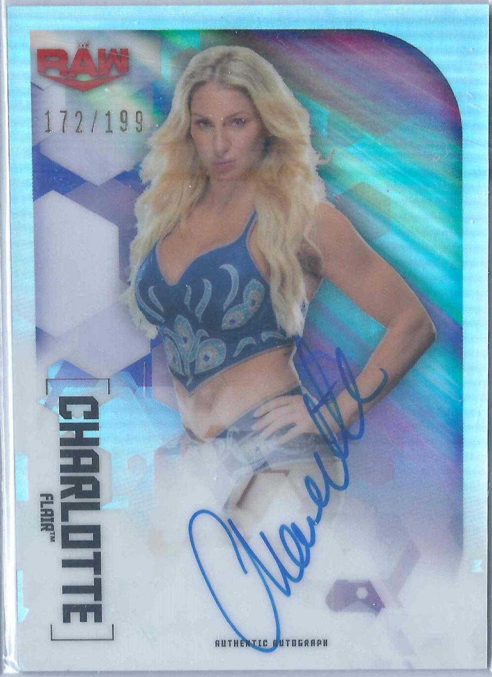 Charlotte Flair #A-CF Wrestling Cards 2020 Topps WWE Chrome Autographs