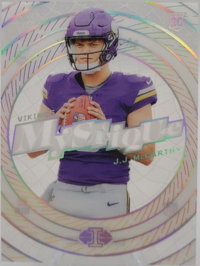 J.J. McCarthy #8 Football Cards 2024 Panini Illusions Mystique