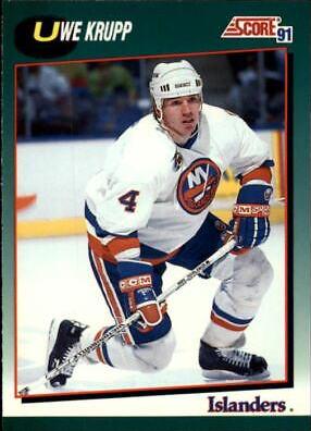 Uwe Krupp #104T Hockey Cards 1991 Score Rookie Traded