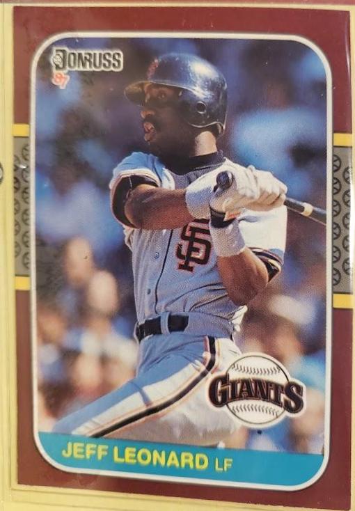Jeffrey Leonard #103 Baseball Cards 1987 Donruss