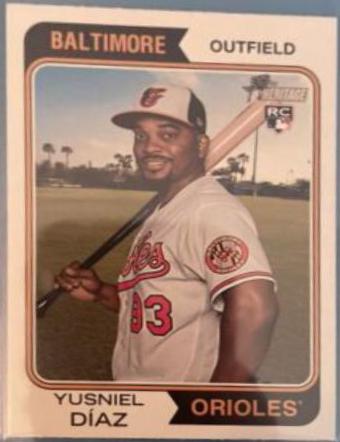 Yusniel Diaz #62 Baseball Cards 2023 Topps Heritage