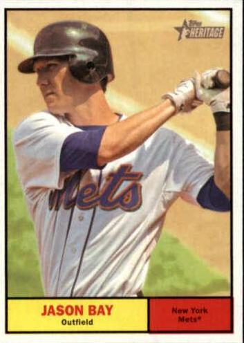 Jason Bay #33 Baseball Cards 2010 Topps Heritage