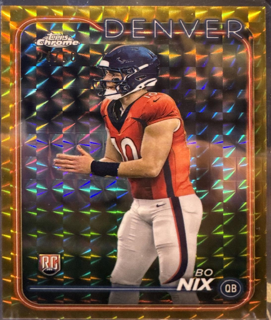 Bo Nix [Gold Sapphire] #206