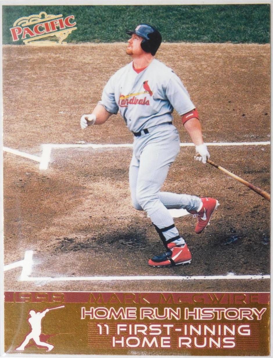 Mark McGwire #55 Baseball Cards 1998 Pacific Home Run History