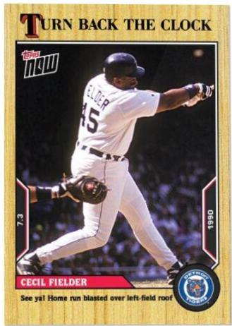 Cecil Fielder #95 Baseball Cards 2022 Topps Now Turn Back the Clock