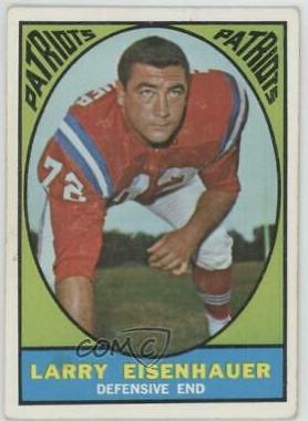 Larry Eisenhauer #9 Football Cards 1967 Topps