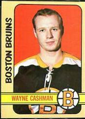 Wayne Cashman #29 Hockey Cards 1972 Topps