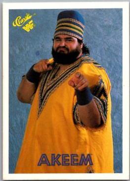 Akeem #25 Wrestling Cards 1989 Classic WWF