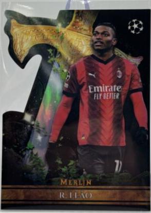 Rafael Leao #SW-2 Soccer Cards 2023 Topps Merlin UEFA Sword Card