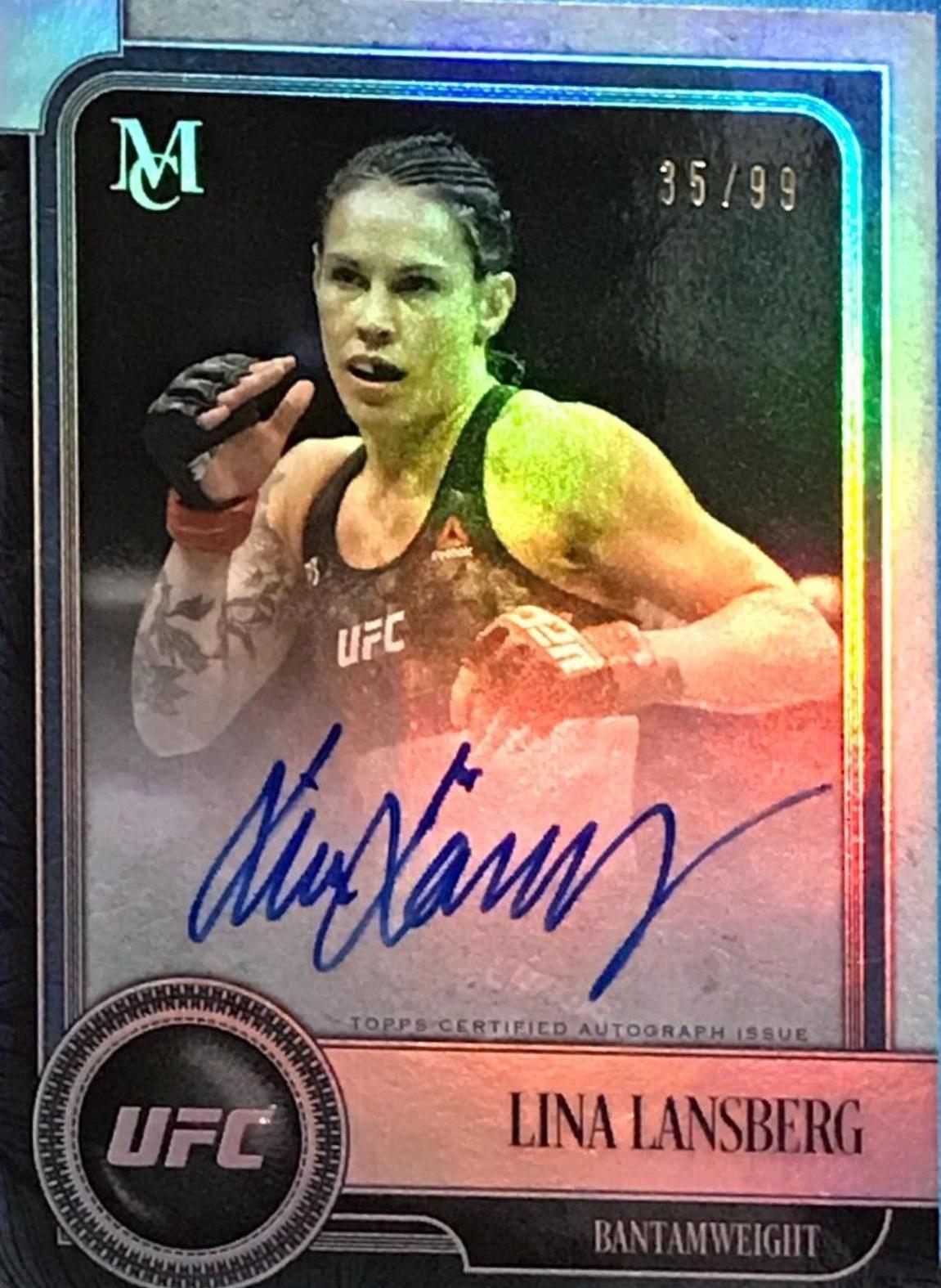 Lina Lansberg #MA-LL Ufc Cards 2019 Topps UFC Museum Collection Autographs