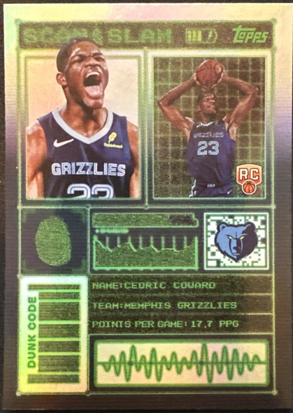 2025 Topps Scan and Slam Cedric Coward #SS-36 card
