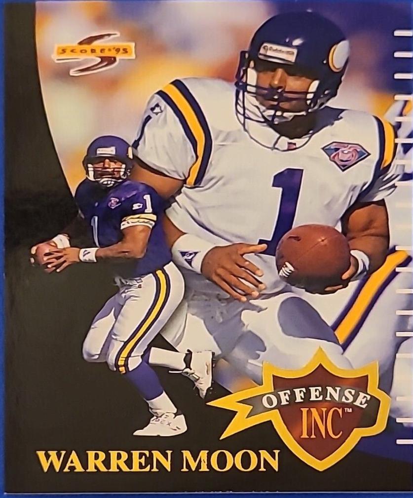Warren Moon #OF16 Football Cards 1995 Panini Score Offense Inc