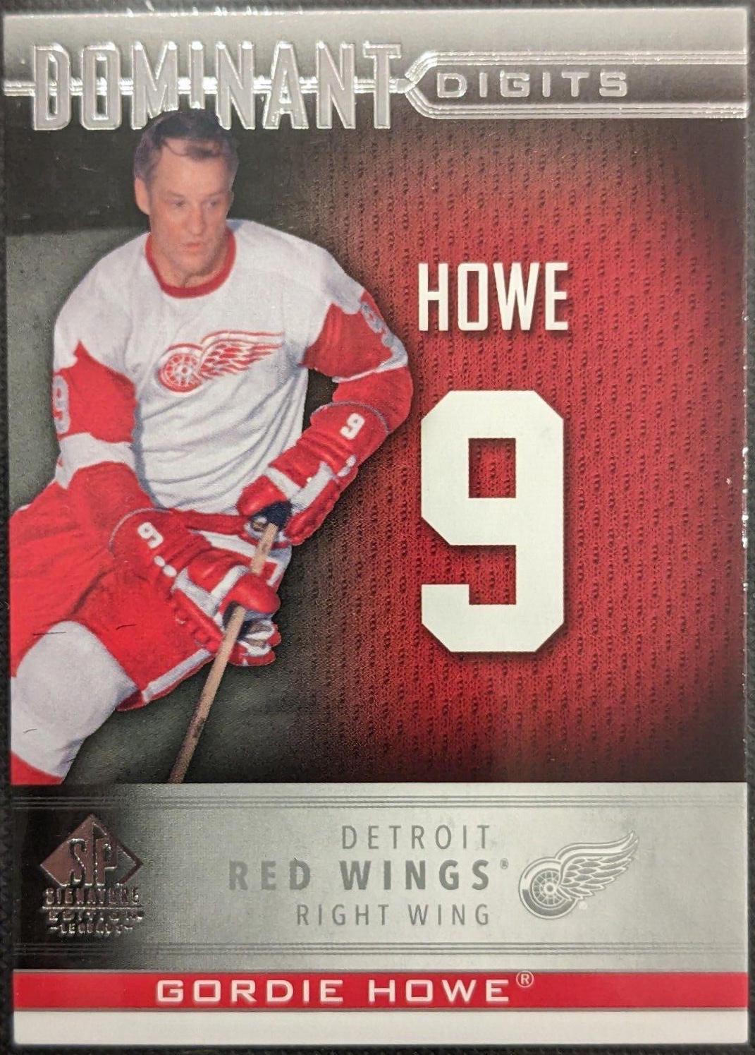 Gordie Howe #DD-12 Hockey Cards 2020 SP Signature Edition Legends Dominant Digits