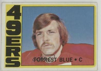 Forrest Blue #38 Football Cards 1972 Topps