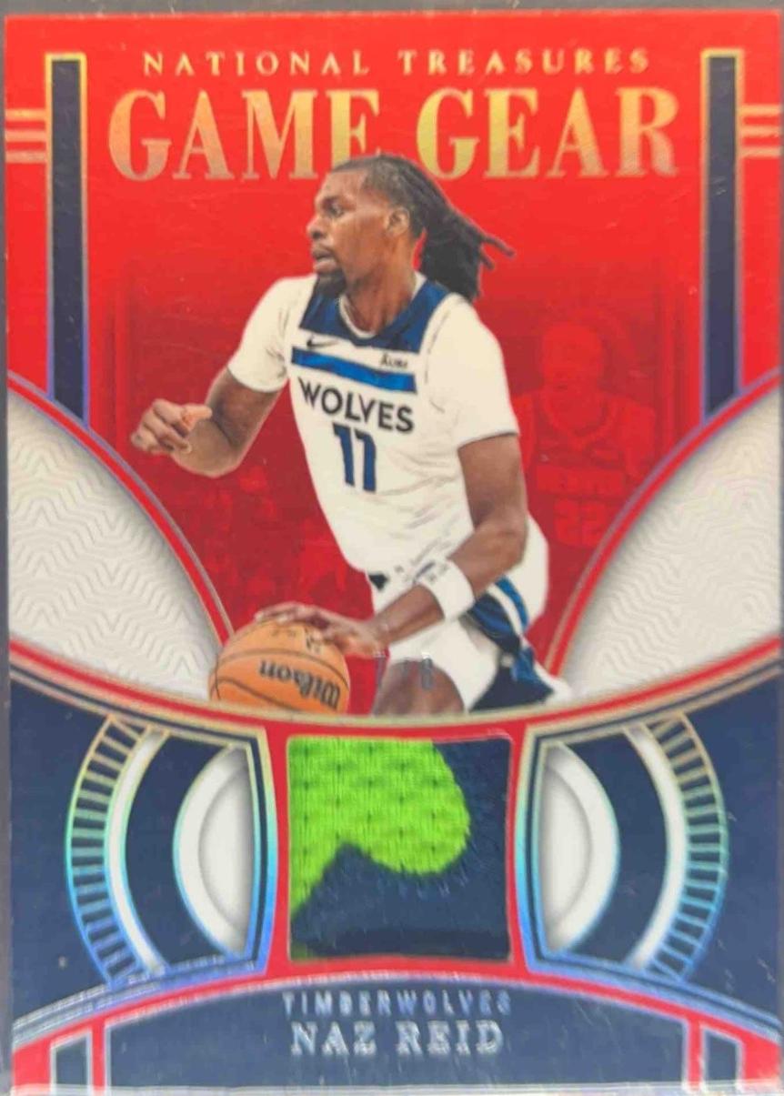 Naz Reid #6 Basketball Cards 2023 Panini National Treasures Game Gear