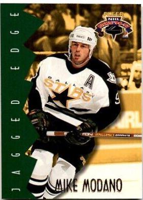 Mike Modano #11 Hockey Cards 1996 Fleer NHL Picks Jagged Edge