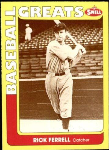 Rick Ferrell #29 Baseball Cards 1991 Swell Greats