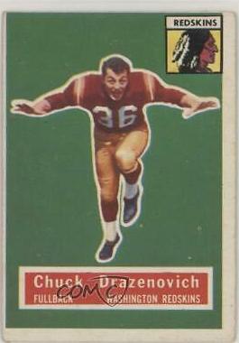 Chuck Drazenovich #37 Football Cards 1956 Topps