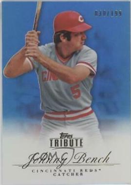 Johnny Bench #5 Baseball Cards 2012 Topps Tribute