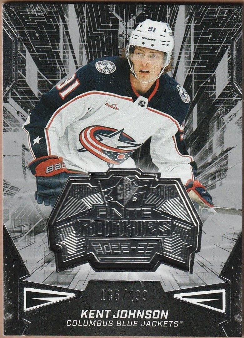 Kent Johnson #F-22 2022-23 SPx Hockey Finite Rookies