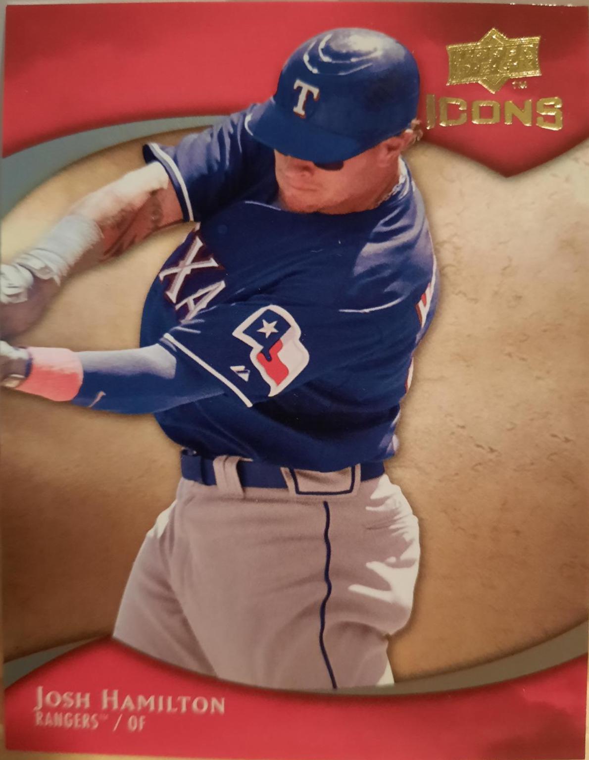 Josh Hamilton #65 Baseball Cards 2009 Upper Deck Icons