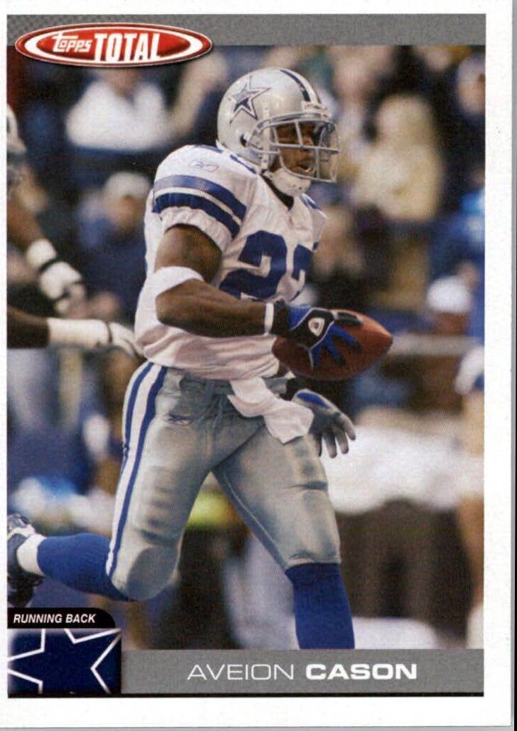 Aveion Cason #9 Football Cards 2004 Topps Total