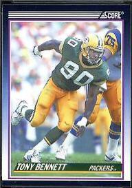 Tony Bennett #104T Football Cards 1990 Panini Score Supplemental