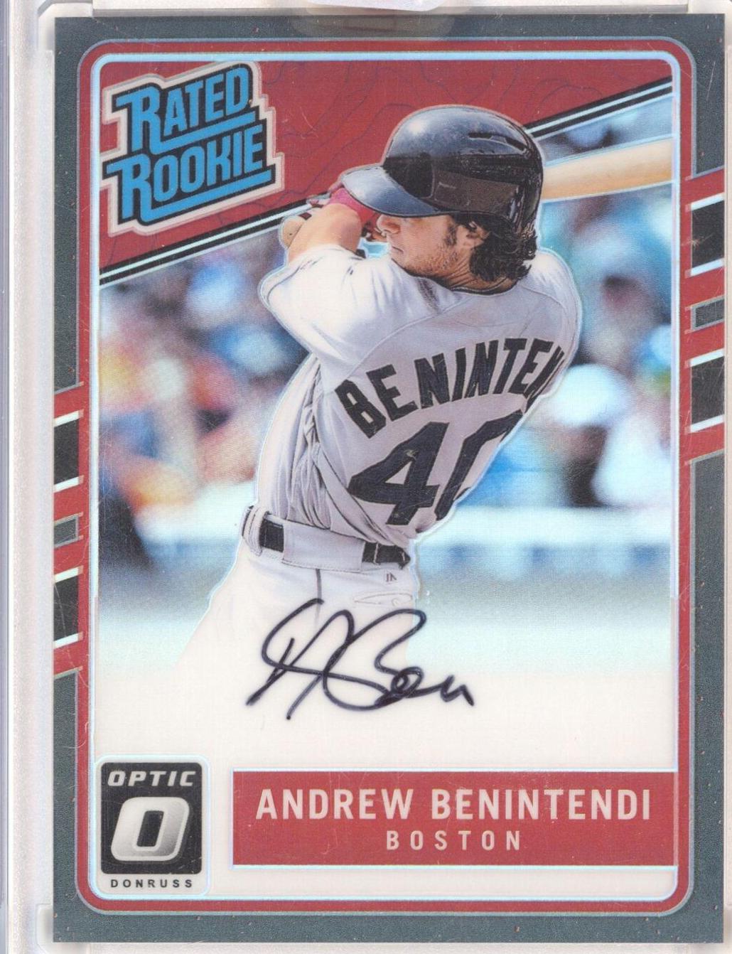 Andrew Benintendi #34 2017 Panini Donruss Optic Baseball