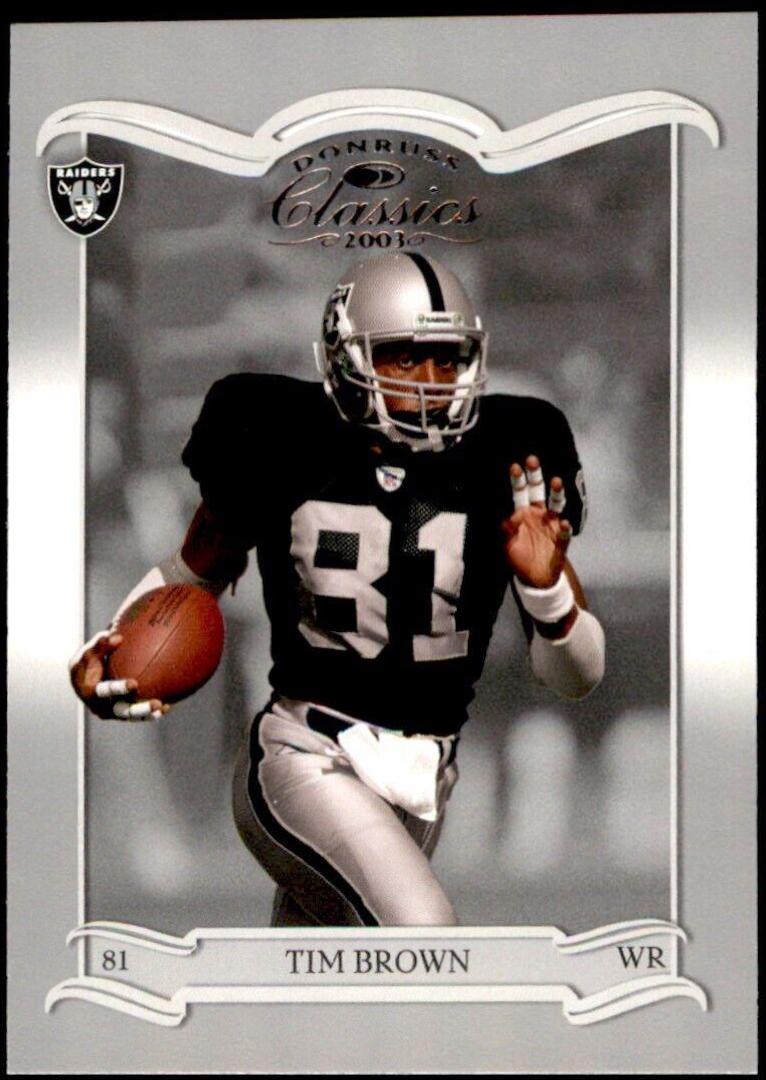 Tim Brown #72 2003 Panini Donruss Classics Football