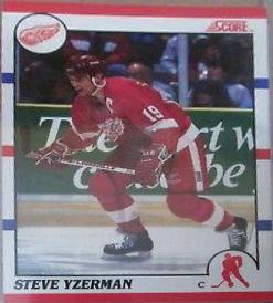 Steve Yzerman #3 Hockey Cards 1990 Score Canadian