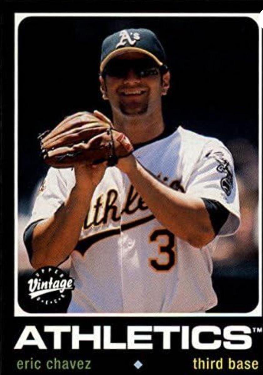 Eric Chavez #15 Baseball Cards 2002 Upper Deck Vintage