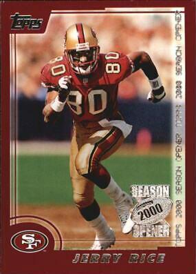 Jerry Rice #7 Football Cards 2000 Topps Season Opener
