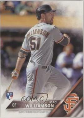 Mac Williamson #397 Baseball Cards 2016 Topps