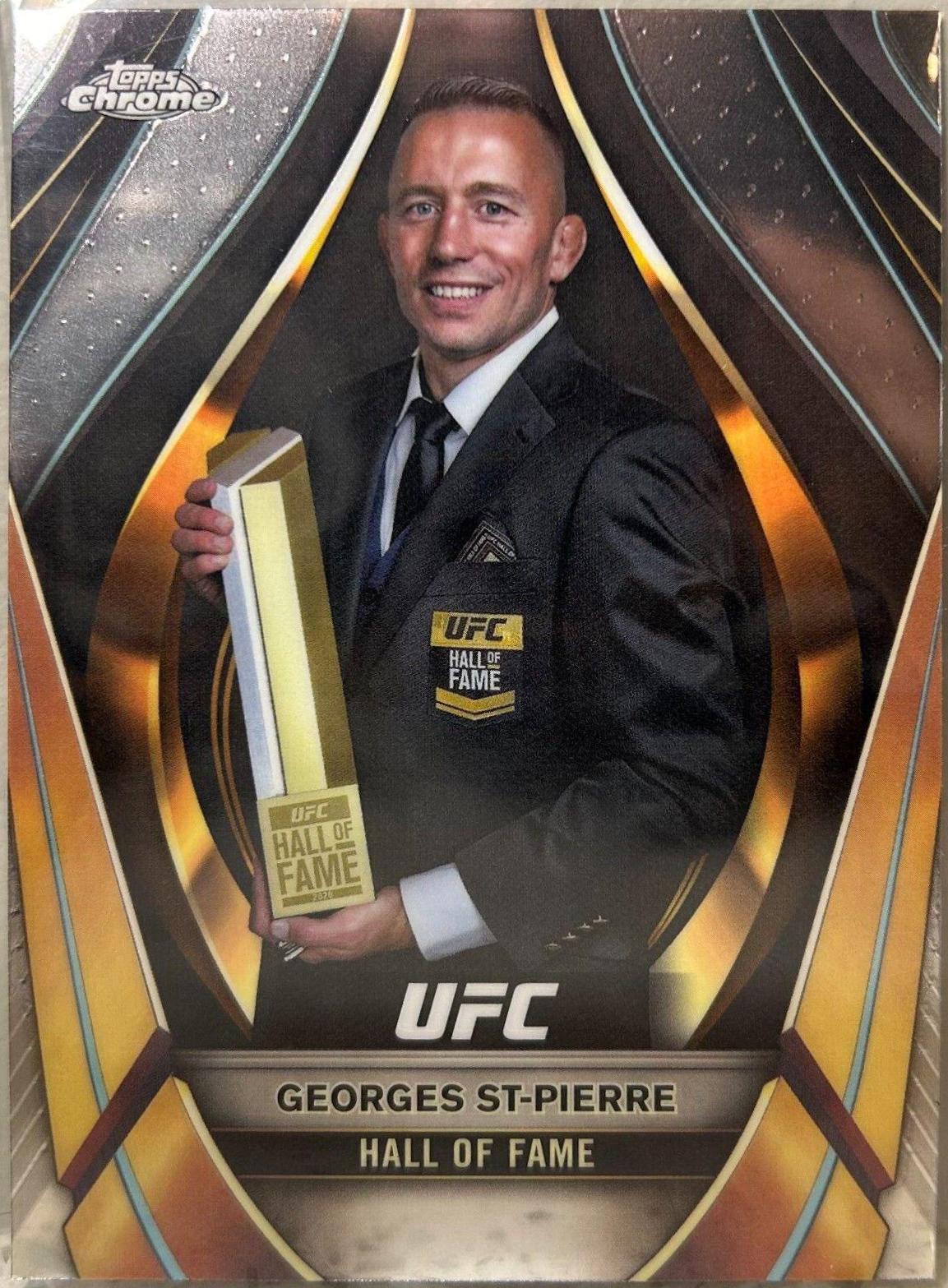Georges St-Pierre #EMB-4 Ufc Cards 2024 Topps Chrome UFC Embedded