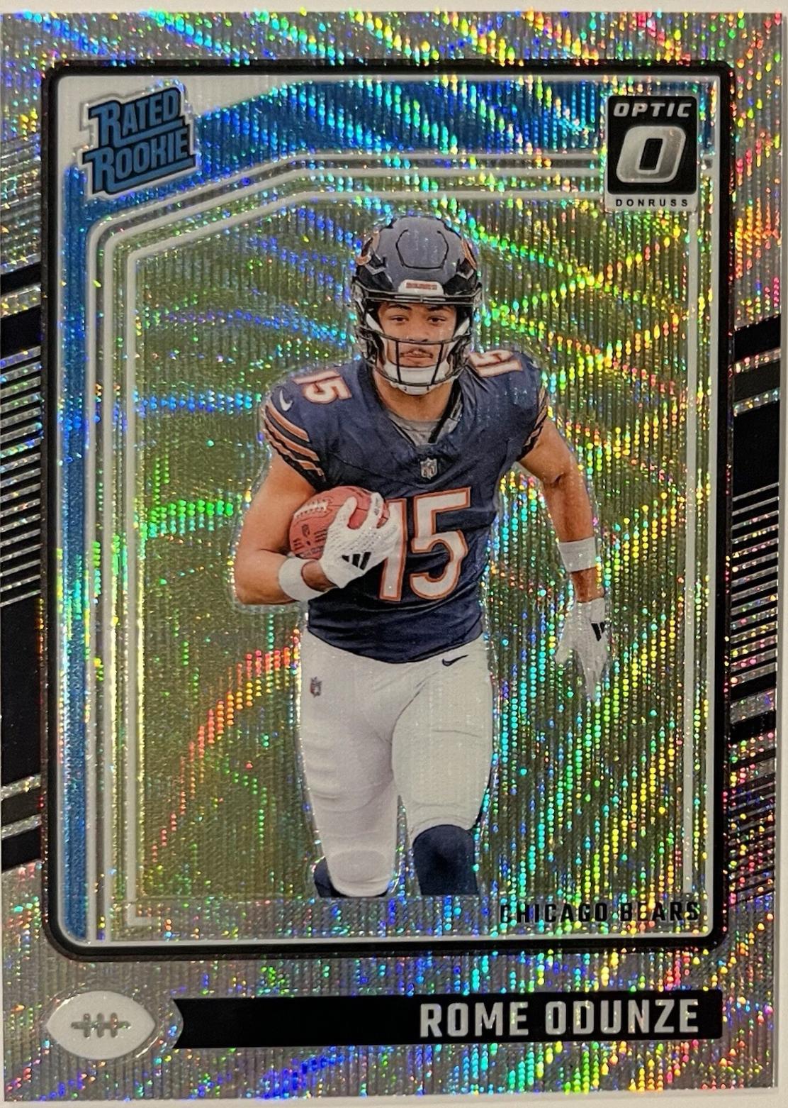 Rome Odunze [Wave] #286 Prices | 2024 Panini Donruss Optic