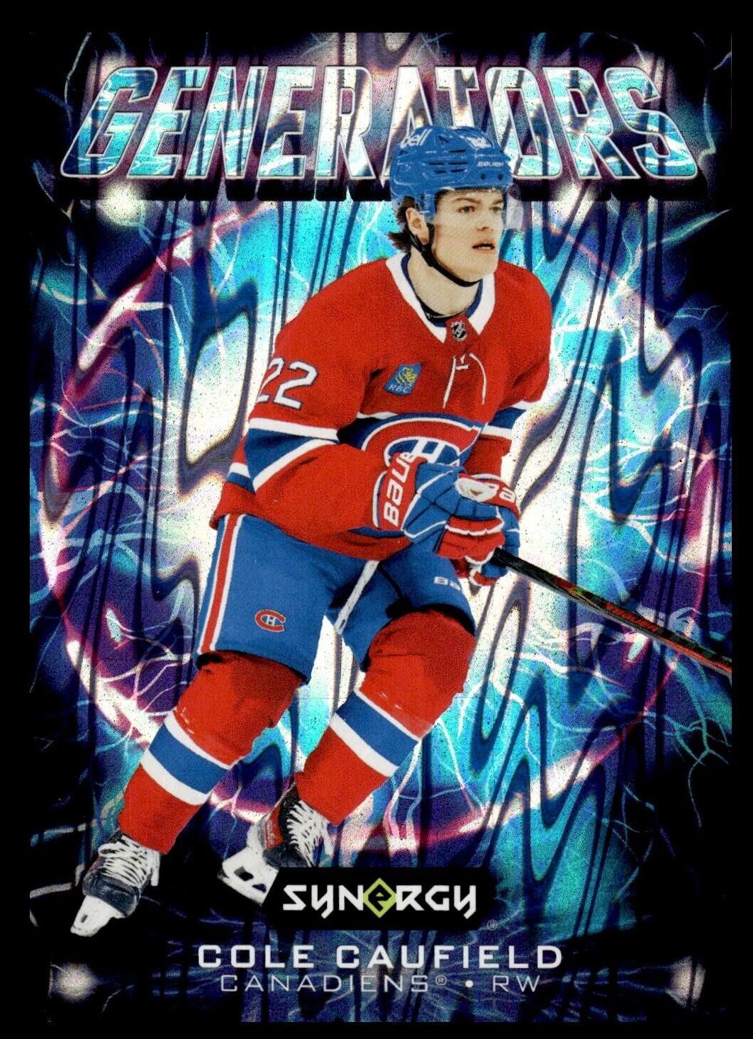 Cole Caufield #G-12 Hockey Cards 2024 Upper Deck Synergy Generators