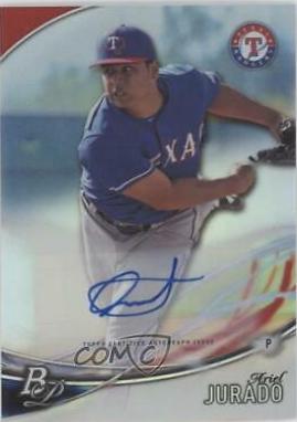 Ariel Jurado #TPA-AJU Baseball Cards 2016 Bowman Platinum Top Prospects Autograph